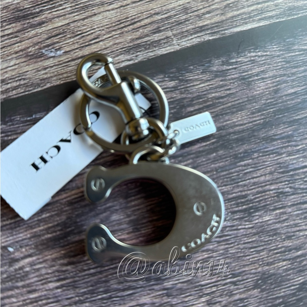NWT Coach C Bag Charm Key Chain Key Fob - Picture 2 of 3